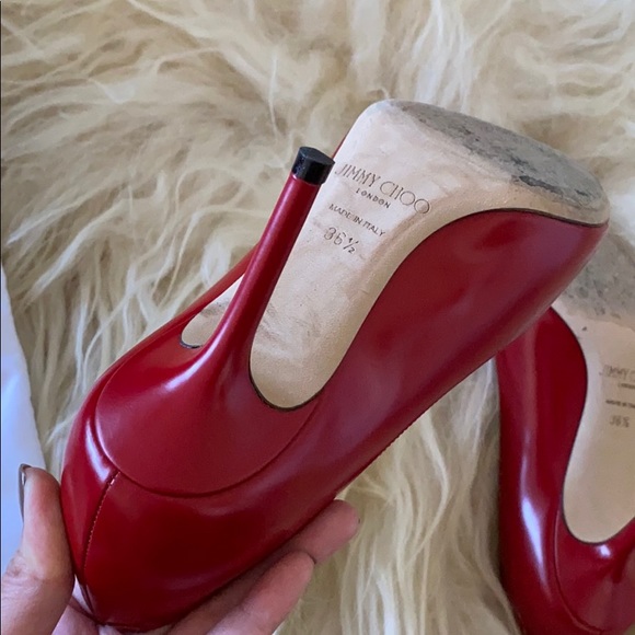 Jimmy Choo Love 85 Pumps in Red - Picture 3 of 7
